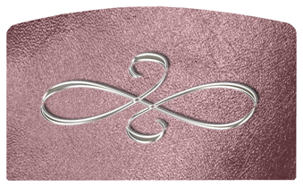 DACRO-601-SL-SH-OR Silver Scroll Shimmer Orchid